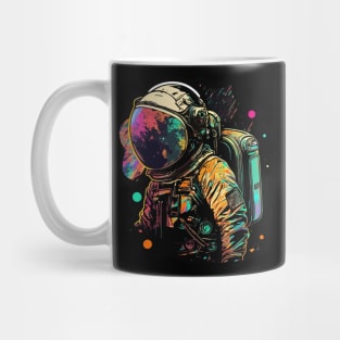 Astronaut in Space Colorful Vibrant Psychedelic Mug